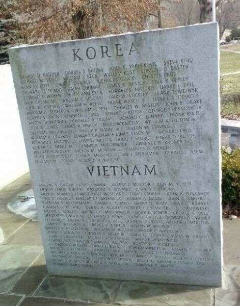 LEETSDALE VETERANS MEMORIAL HONOR ROLL STONE D