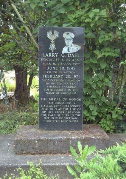 LARRY G. DAHL MEDAL OF HONOR WAR MEMORIAL