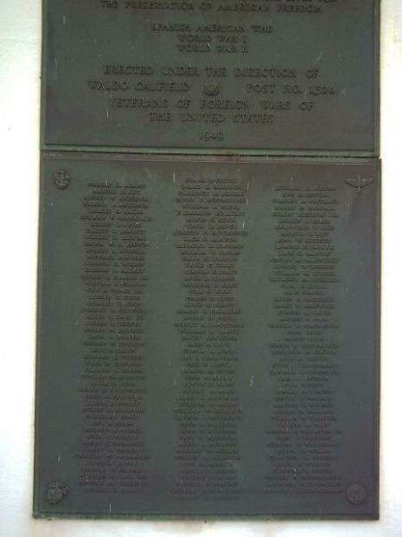 CLACKAMAS COUNTY VETERANS MEMORIAL BUILDING HONOR ROLL PLAQUE