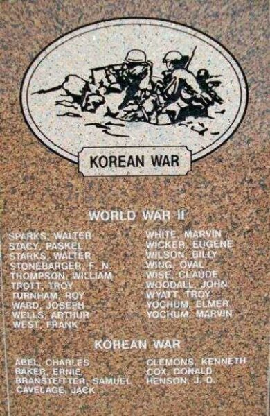 WAGONER COUNTY VETERANS MEMORIAL STONE C