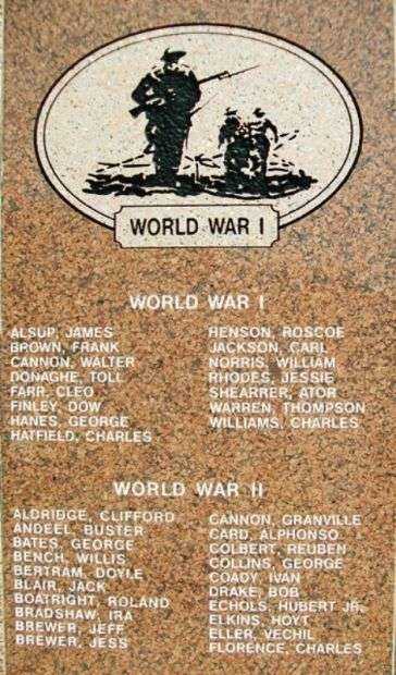 WAGONER COUNTY VETERANS MEMORIAL STONE A