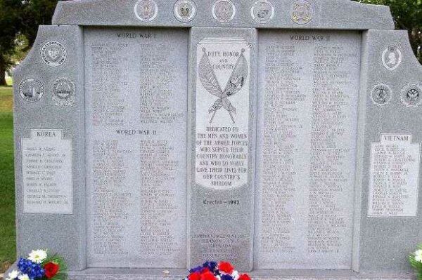 DUNCAN WAR MEMORIAL CLOSEUP