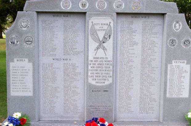 DUNCAN WAR MEMORIAL CLOSEUP
