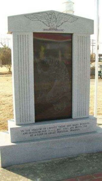 STROUD AREA VETERANS MONUMENT