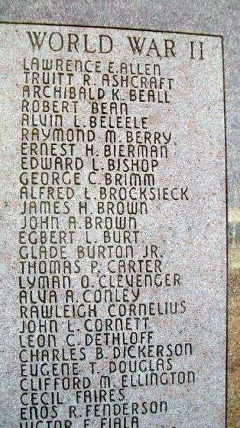 LINCOLN COUNTY WAR DEAD MEMORIAL STONE D