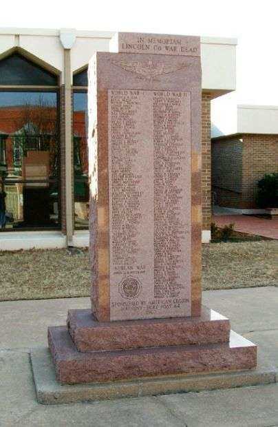 LINCOLN COUNTY WAR DEAD MEMORIAL