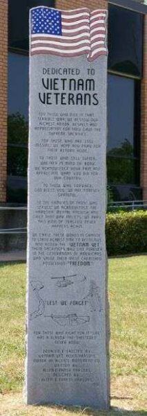 HUGO VIETNAM VETERANS MEMORIAL