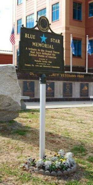 WALHALLA BLUE STAR MEMORIAL MARKER