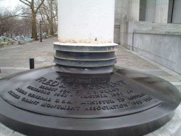 MAJOR GENERAL FREDERICK D. GRANT MEMORIAL FLAGPOLE BASE
