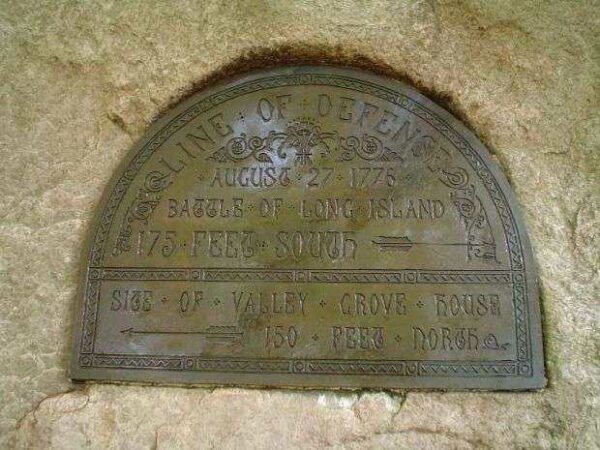 LINE OF DEFENSE REVOLUTIONARY WAR MEMORIAL PLAQUE