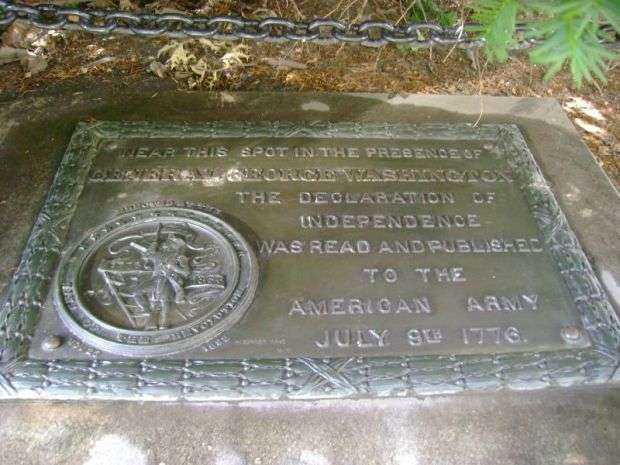 DECLARATION OF INDEPENDENCE MEMORIAL PLAQUE