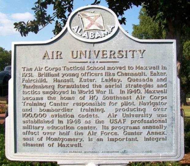 AIR UNIVERSITY MEMORIAL MARKER