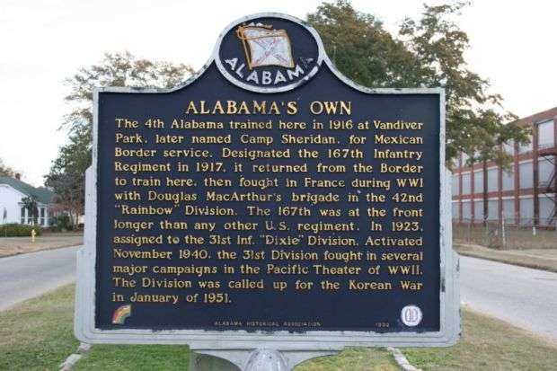 ALABAMA’S OWN WAR MEMORIAL MARKER
