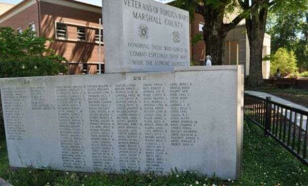 VETERANS OF FOREIGN WARS MARSHALL COUNTY WAR MEMORIAL