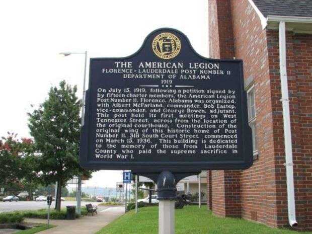 THE AMERICAN LEGION MEMORIAL MARKER BACK