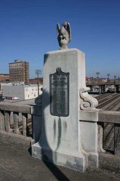 THE RAINBOW VIADUCT WAR MEMORIAL PLAQUE B SIDE