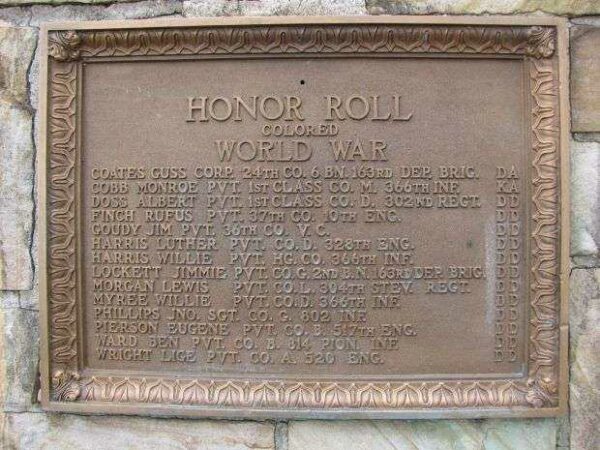 BESSEMER DOUGHBOY MONUMENT PLAQUE D