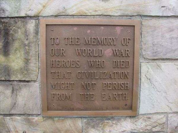 BESSEMER DOUGHBOY MONUMENT PLAQUE A