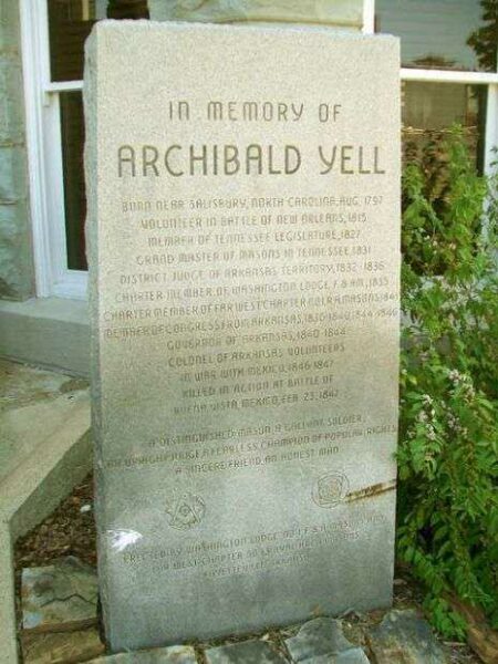 COLONEL ARCHIBALD YELL MEMORIAL