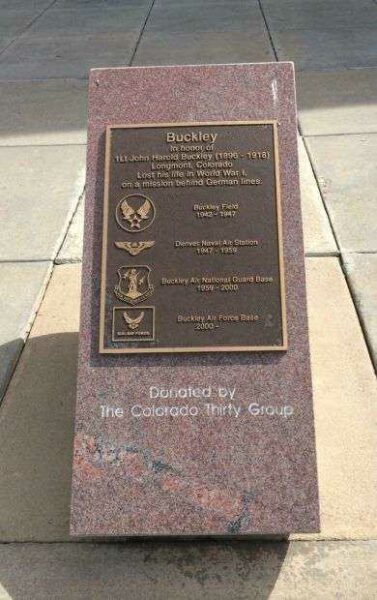 1LT. JOHN HAROLD BUCKLEY WAR MEMORIAL