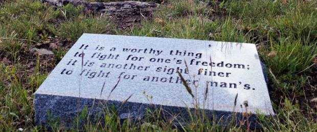 SOLDIERS STONE VIETNAM WAR MEMORIAL NARRATIVE STONE