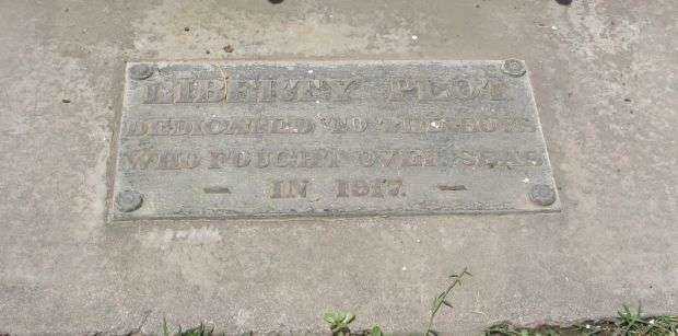 LIBERTY PLOT WAR MEMORIAL PLAQUE