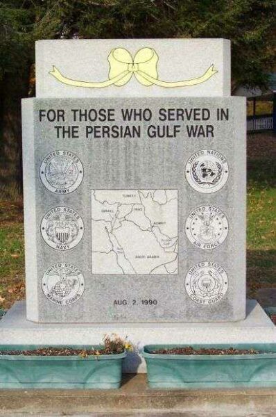 MCCONNELSVILLE PERSIAN GULF WAR MEMORIAL FRONT