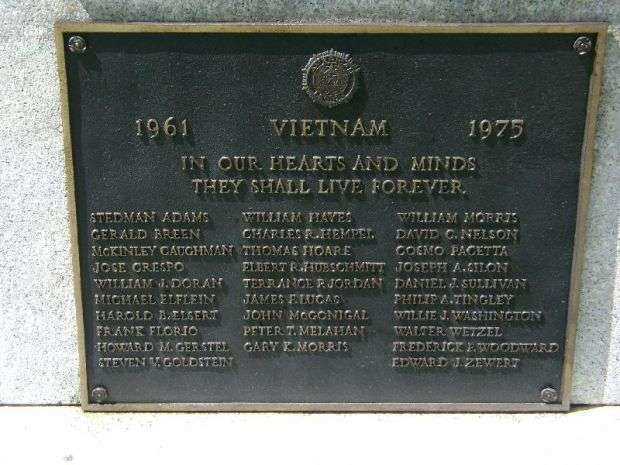 ROCKAWAY VETERANS MEMORIAL PLAQUE D