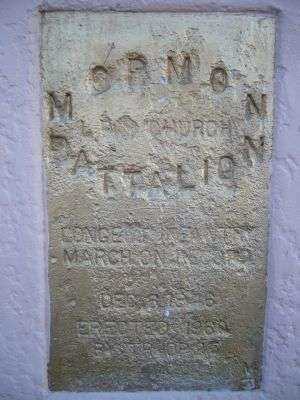 MORMON BATTALION INFANTRY MEMORIAL PLAQUE