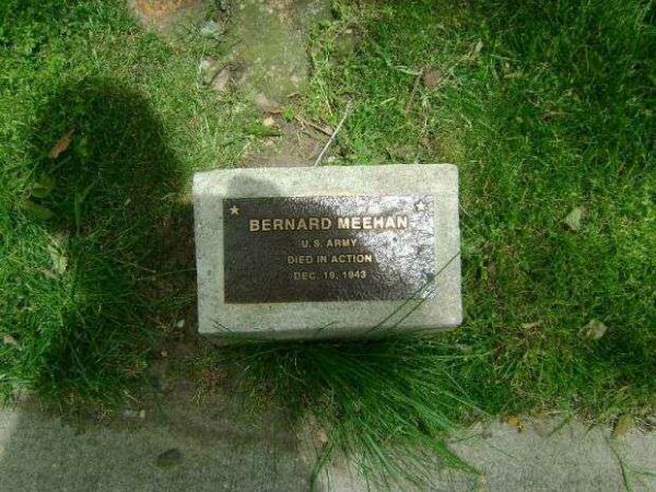 BERNARD MEEHAN WAR MEMORIAL TREE PLAQUE