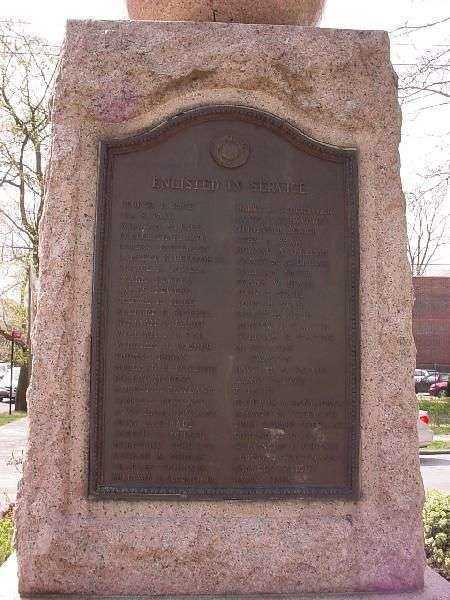 WOODLAWN HEIGHTS WORLD WAR I MEMORIAL PLAQUE C
