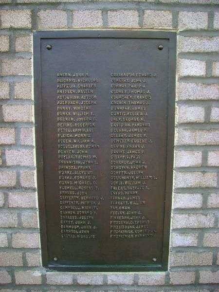 MURRAY HILL WAR MEMORIAL PLAQUE B