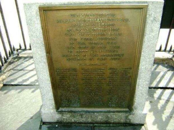 RICHARD J. MCNALLY POST 263 AMERICAN LEGION WORLD WAR I MEMORIAL