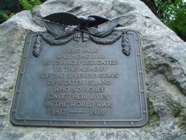 HERO PARK MEMORIAL PLAQUE