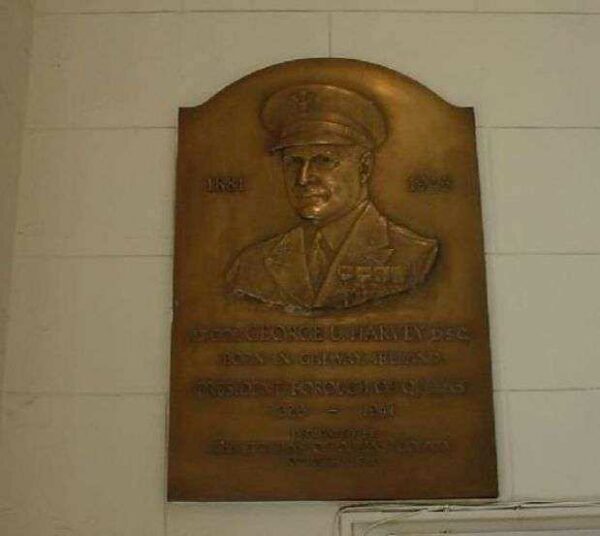 LT. COL. GEORGE U. HARVEY MEMORIAL PLAQUE
