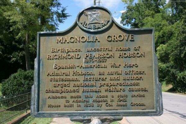 ADMIRAL RICHMOND PEARSON HOBSON MEMORIAL MARKER