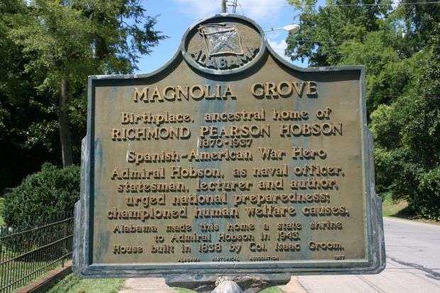 ADMIRAL RICHMOND PEARSON HOBSON MEMORIAL MARKER