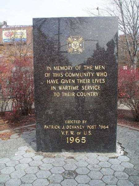 V.F.W. POST 964 WAR MEMORIAL FRONT