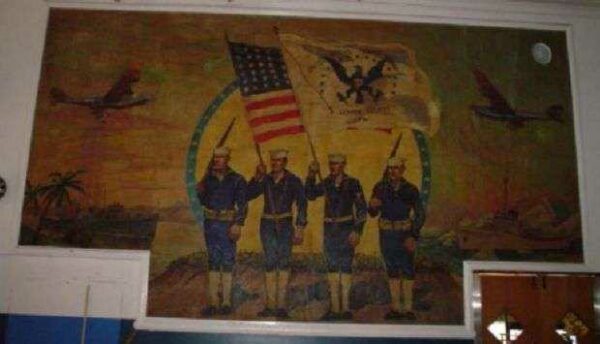 LOST BATTALION HALL SAILOR MEMORIAL MURAL B