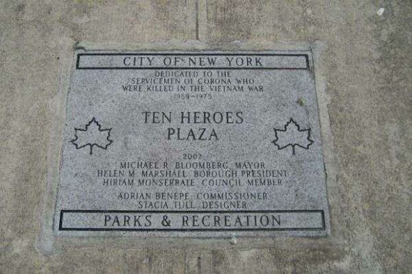 TEN HEROES PLAZA MEMORIAL STONE