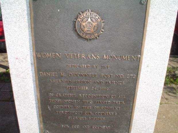 ROCKAWAY WOMEN VETERANS MONUMENT PLAQUE