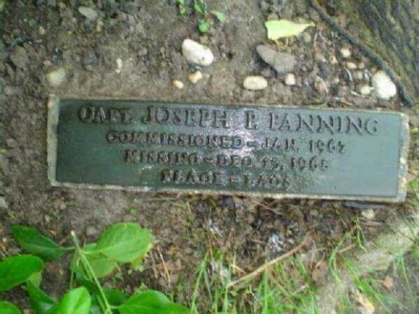 CAPT. JOSEPH P. FANNING MEMORIAL TREE PLAQUE