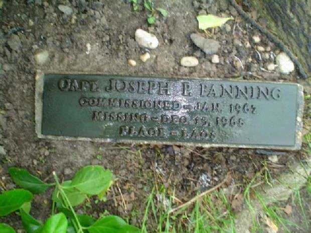 CAPT. JOSEPH P. FANNING MEMORIAL TREE PLAQUE