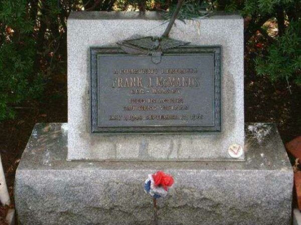 P.F.C. FRANK J. MCMANUS WAR MEMORIAL