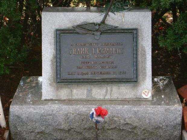 P.F.C. FRANK J. MCMANUS WAR MEMORIAL