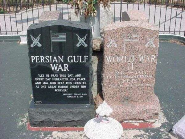 PEACE PLAZA PERSIAN GULF WAR AND WORLD WAR II MEMORIALS