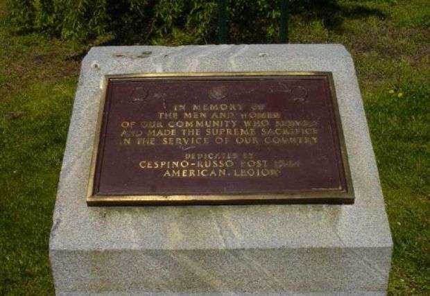 CESPINO-RUSSO POST 1544 AMERICAN LEGION MEMORIAL PLAQUE
