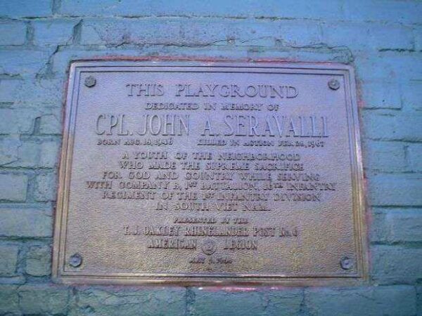 CPL. JOHN A. SERAVALLI MEMORIAL PLAYGROUND