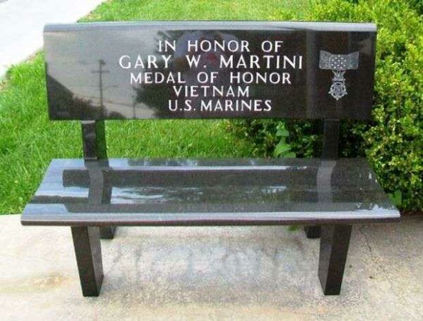 GARY W. MARTINI MEDAL OF HONOR MEMORIAL BENCH