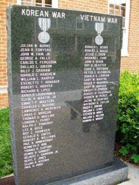 GREENBRIER COUNTY WAR MEMORIAL WALL C